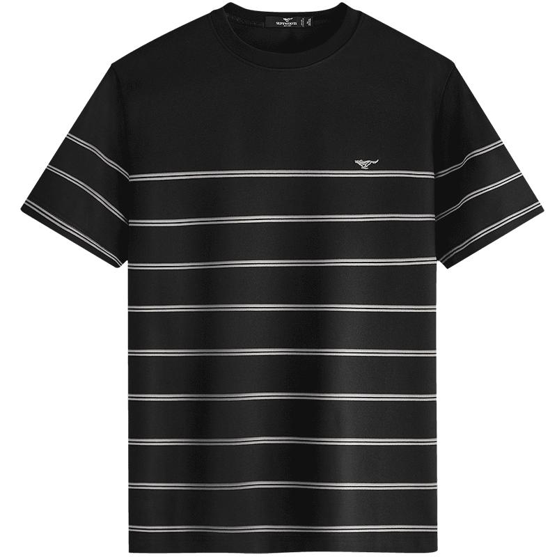 Septwolves Men s 7A Antibacterial Cool Feel Striped T-Shirt 175/92A