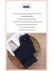 New Spring/Autumn 2026 Deep Blue High-Waisted Patchwork Wide-Leg Denim Pants for Women