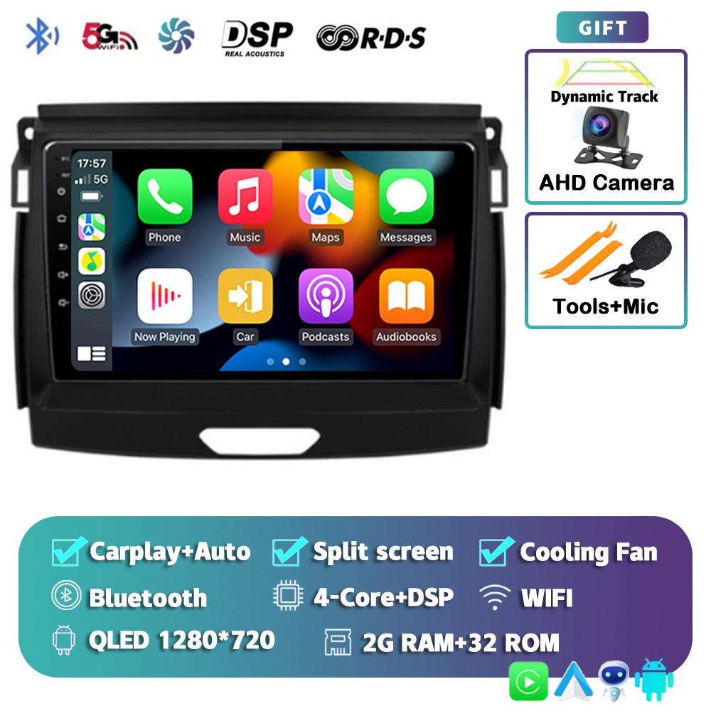 Android 14 Carplay 2 Din Car Radio For Ford Ranger 2015 2016 2017 2018 2019 2020 Autoradio GPS Multimedia 2din Head Unit Stereo