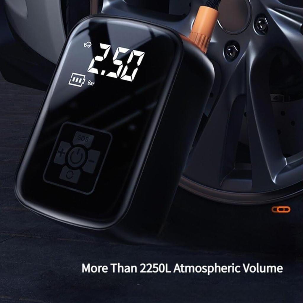 Multipurpose Wireless Digital Tire Inflator Air Pump Power Bank Motorcycle Car Jump Starter Electric Pump Air Compressor