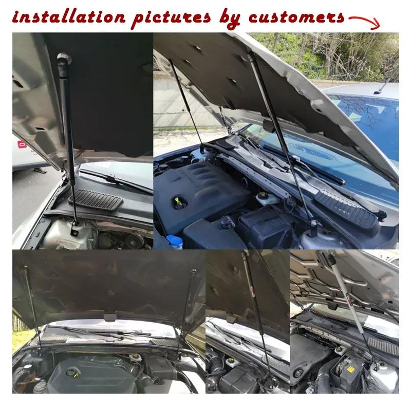 for Ford Mondeo mk4 Ford fiesta 2007-2013 Front Bonnet Hood Modify Gas Struts Carbon Fiber Spring Damper Lift Support Absorber