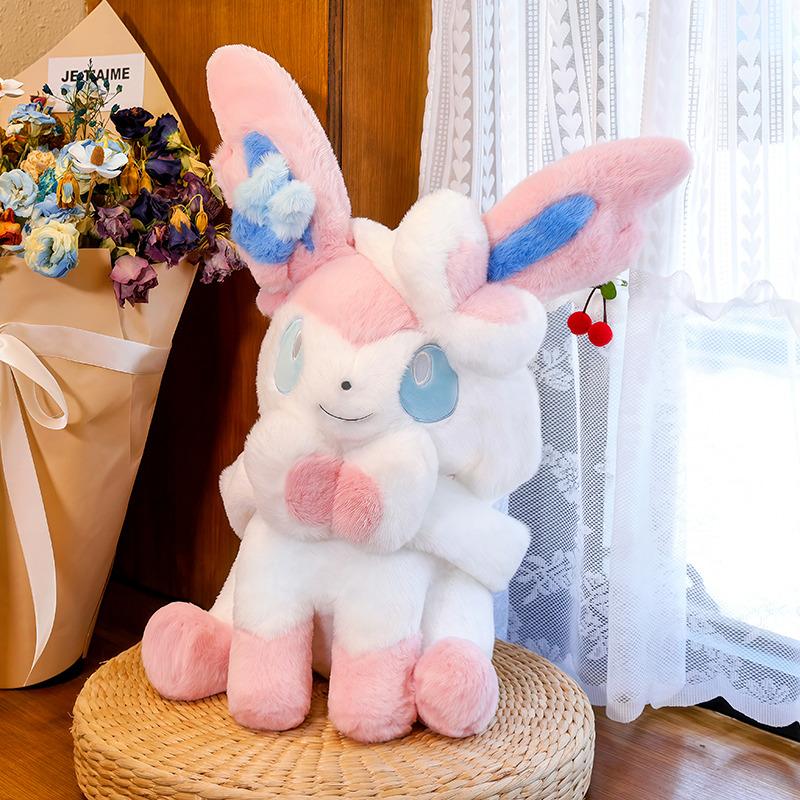Sylveon okemon Plush Toys Stuffed Doll Huggable Soft Fluffy Stuffed Anime Doll Flareon Umbreon Vaporeon Espeon Plushie Pillow