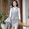 [billevan] Vest Ladies Single Item Office Clothes Office Interview Fashionable Dress Slimmer Woman Sleeveless Gilet Commute Recruitment (JP, Alphabet,