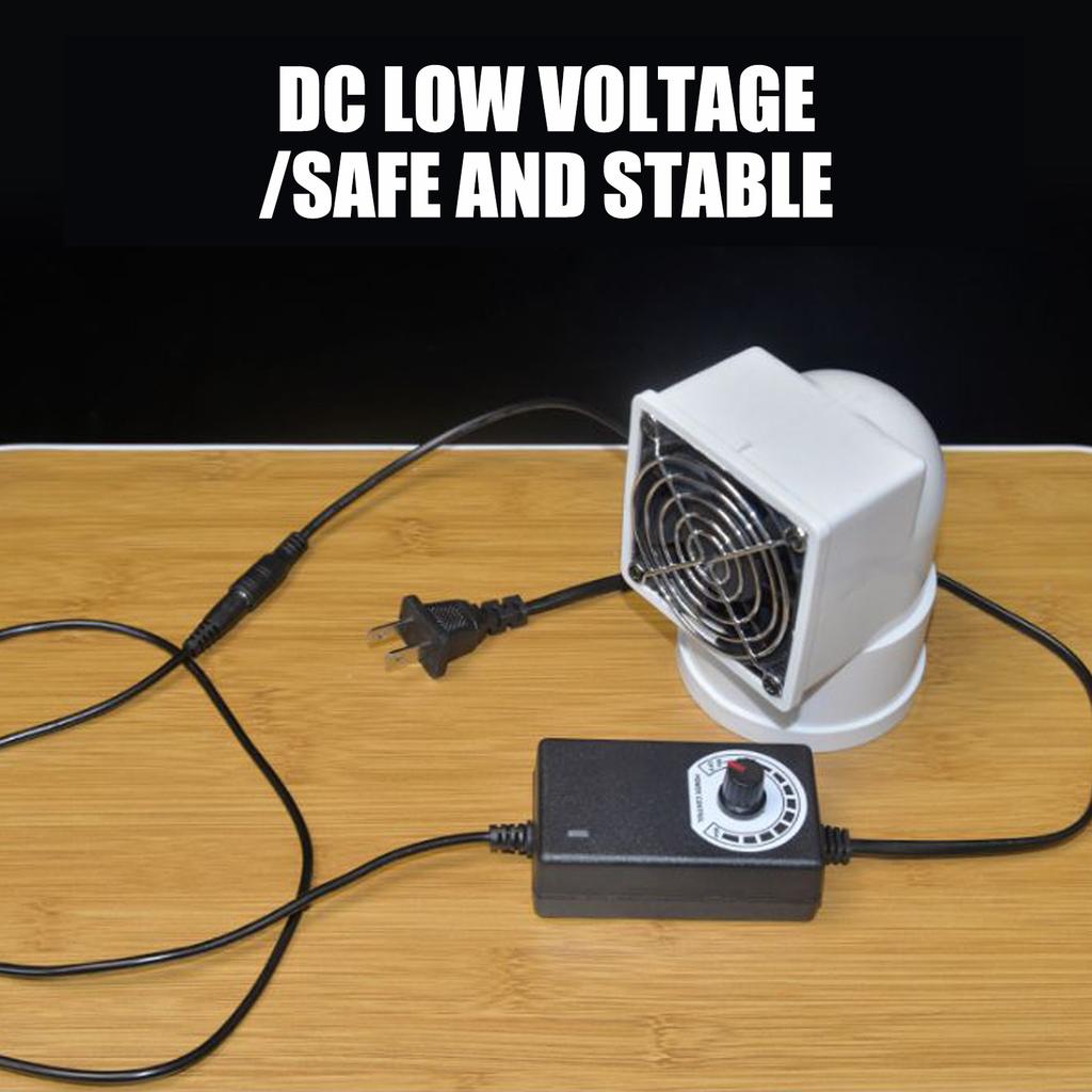 50mm/63mm/75mm 12V Bathroom Extractor Fan Ventilation with Speed Controller for Humidity Elimination Kitchen Bathroom