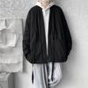 New Winter Cotton Linen Blend Padded Jacket Mens Loose Casual Open Front Coat
