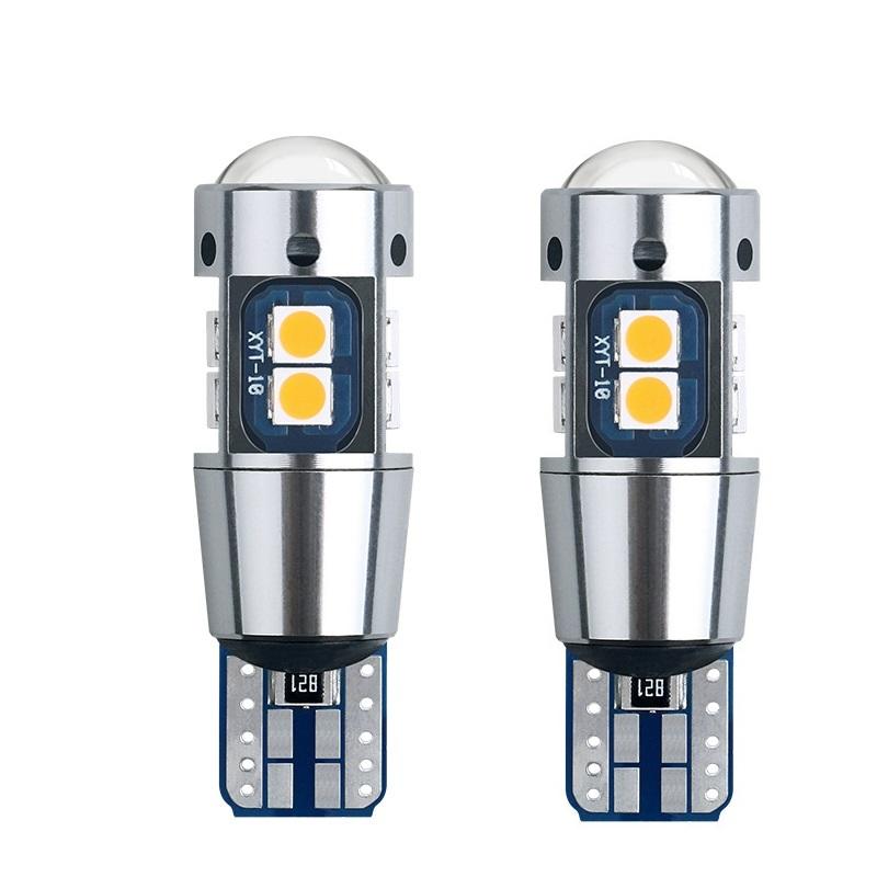 2PCS White T10 3030 10SMD Auto 5W5 LED Bulb Canbus Error Free  Clearance Wedge Side Turn Signal Light Super Bright