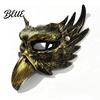 Retro Theme Mask Halloween Eagle Half Face Mask Vintage Gold Durable Color Masquerade Party Gothic Cosplay Props