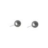Shijia Graue Perle Runde Ohrringe: Retro Französisches Design, Eleganter Allround-Schmuck für Frauen