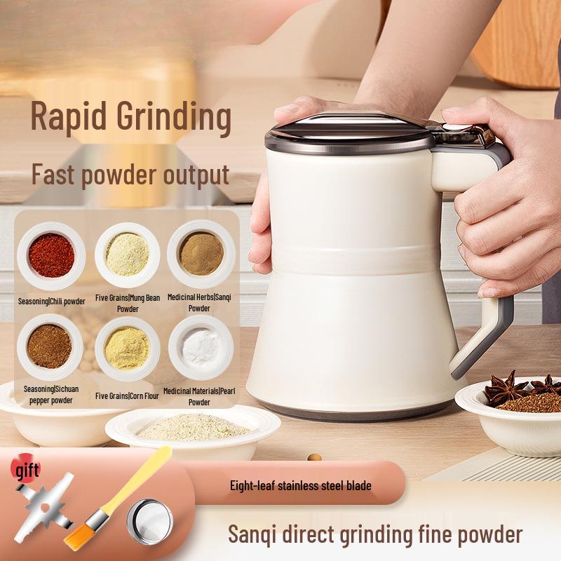 Ultra-Fine Household Grinder: Multifunctional Pulverizer for Grains, Herbs, and Small Foods