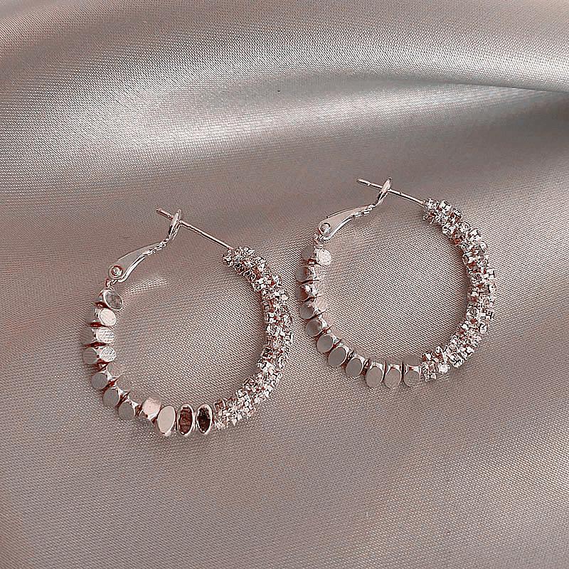 2025 Trendy 925 Silver Hoop Earrings: High-End European & American Style for Women