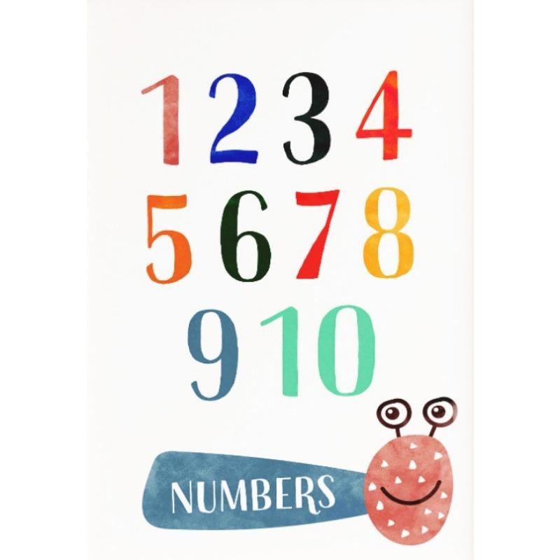 Alphabet Shapes Numbers Days Months Educational Minimalist Classroom Poster Canvas Painting Wall Pictures Home Kids Room Decor
