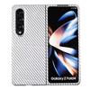 3K Twill Carbon Fiber Phone Case for Galaxy Z Fold 4 Camera Big Hole Crater Aramid Fiber  Flip 4 Phone Case
