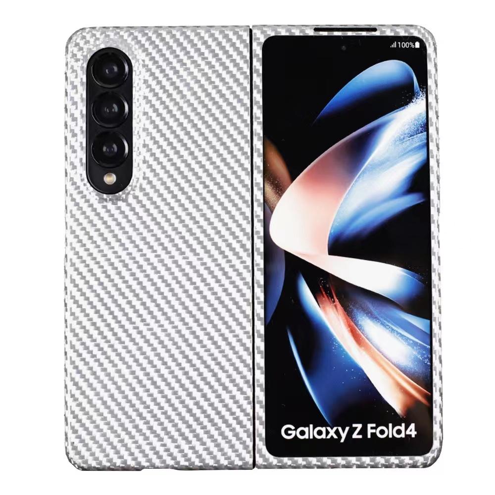 3K Twill Carbon Fiber Phone Case for Galaxy Z Fold 4 Camera Big Hole Crater Aramid Fiber  Flip 4 Phone Case