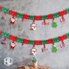 "Christmas Decoration Set: Pull Flowers & Flags for Kindergarten and Mall Displays"