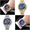 Stainless Steel Watchband Men Wristwatch Casual Business Watch Creative Quartz Watch