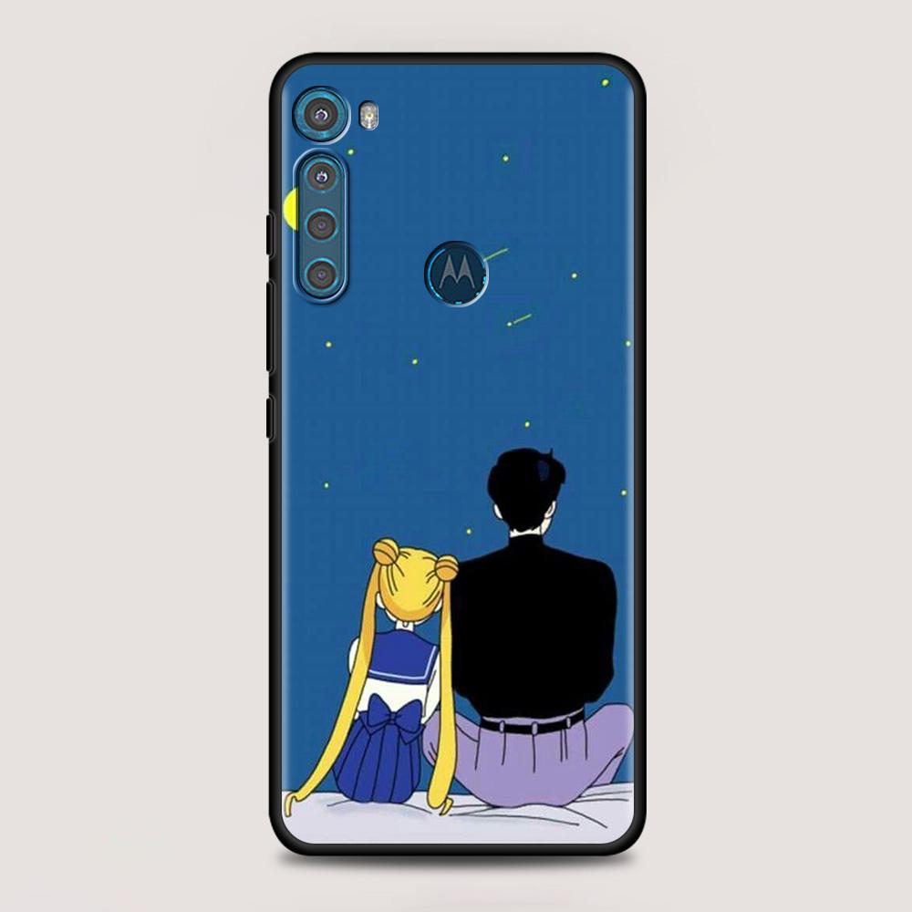 Anime Girl Magic Girl For MOTOROLA One Fusion Case for Moto G10 G9 G8 Plus Play Power One G20 G30 G40 G50 G60 Edge20 Phone Shell