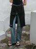 Tinnit Punched Lace Frill Wrap Skirt_Charcoal