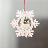Wooden Laser-Cut Christmas Tree Ornaments: Small Star & Bell Pendants