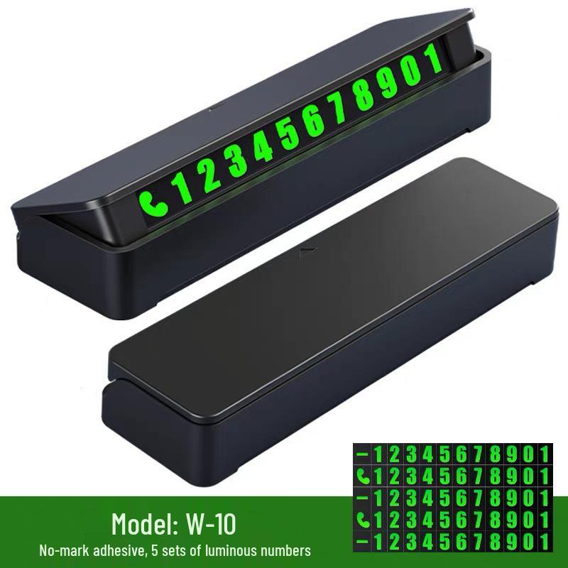 Luminous Temporary Car Phone Number Plate and Interior Decor