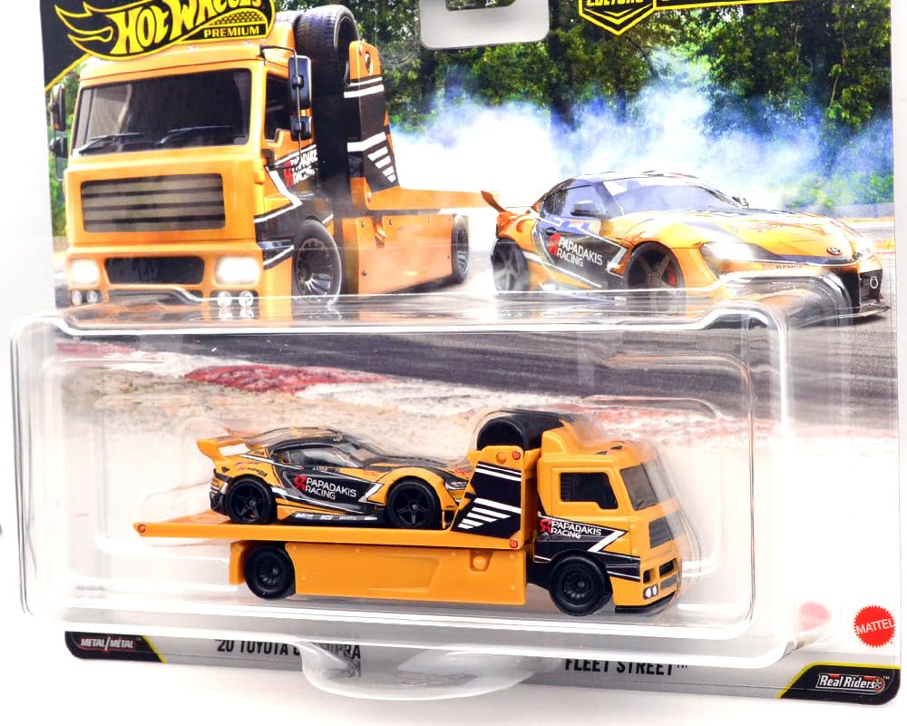 Hot Wheels 164 CAR CULTURE TEAM TRANSPORT - '20 TOYOTA GR SUPRA & FLEET STREET Hot Wheels FLF56-957J-02