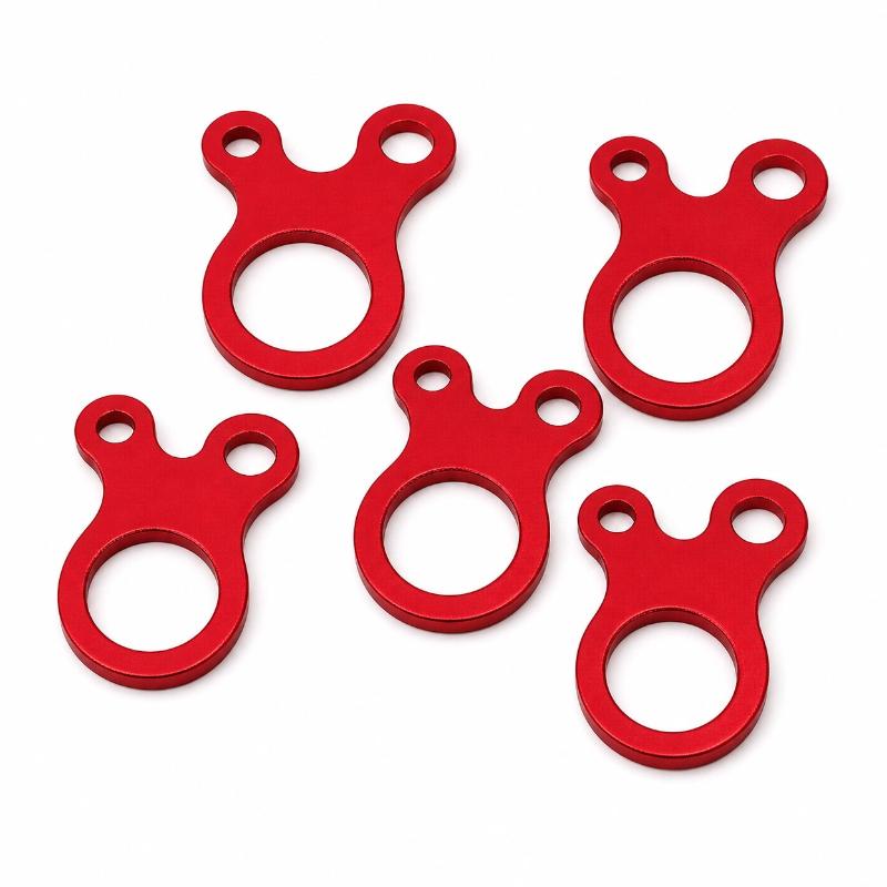 5Pcs Tent Rope Buckles 3 Hole Camping Tent Wind Rope Buckle Aluminium Alloy Tensioner Tent Cord Rope Fastener Tighten Hook