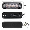 2Pcs 4leds Side Marker Warning Light 12-24V Daytime Running Light Truck Car LED Tail Lights Police Light Bar Strobe Optional