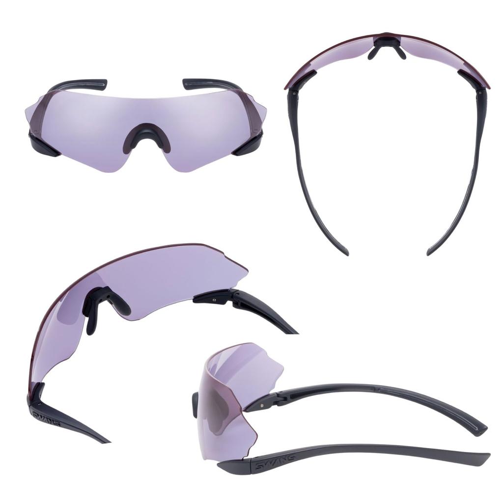 Made In Japan Sports Sunglasses NEURON20 MBK High Visibility Lens Running Cycling Baseball Tennis ULTRA Straight Smoke [SWANS] E-NOX ENN20-0018
