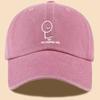 Trendy and Personalized Peaked Cap, Adjustable Outdoor Camping and Travel Check-in Baseball Cap