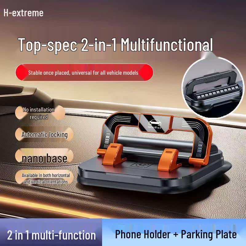 2-in-1 Car Phone Holder & Temporary Parking Sign