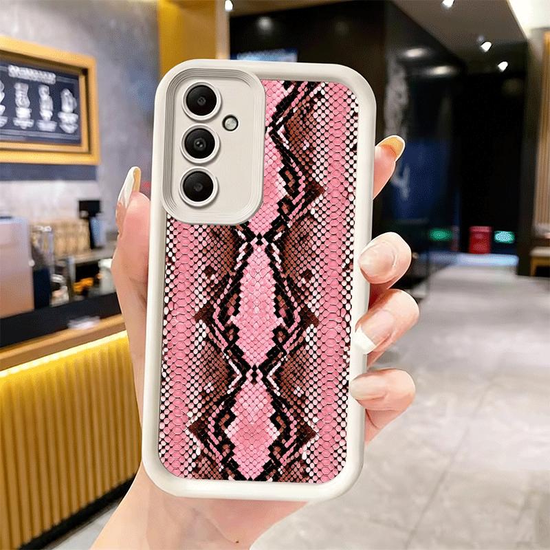 Phone Case for Samsung Galaxy A17 A16 A15 A14 A13 Fashion Snake Skin Pattern A56 A36 A26 A55 A35 A25 A54 A34 A24 A53 A33 A23 A07