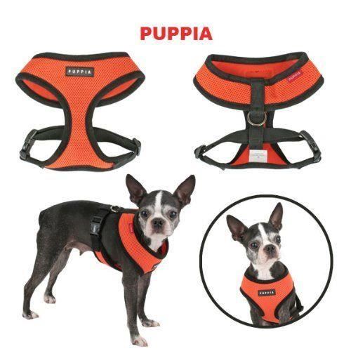 Harnais pour Chien - Puppia - Orange - Taille L - 100% Polyester - Réglable