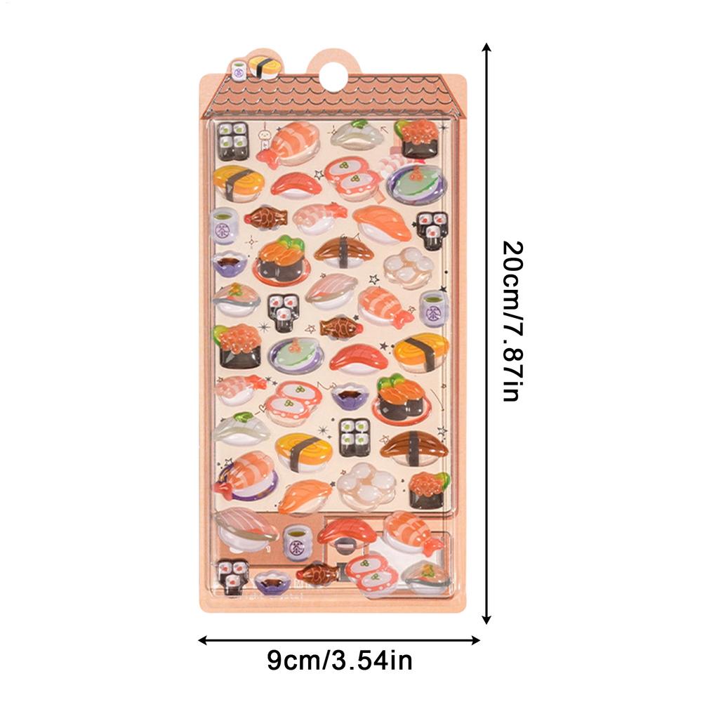 3D-Sticker im japanischen Stil für Scrapbooking & Journaling, Niedliche Handkonto-Aufkleber für Handyhüllen, Laptops, Karten, DIY-Bastelarbeiten