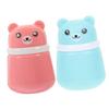 SECFOU 2-Piece Baby Powder Puff Case with Cute Bear Design, Travel Powder Bottle with Large Capacity, Suitable for Babies and Adults, Convenient for D