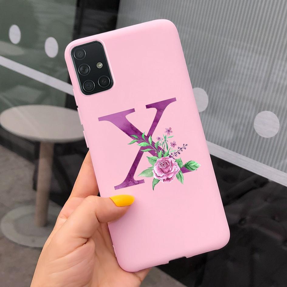 A51 Cute Letters Phone Case For Samsung Galaxy A51 Cover SM-A515F Slim Frosted Shield Matte Fundas For Samsung A51 A 51 5G Cases