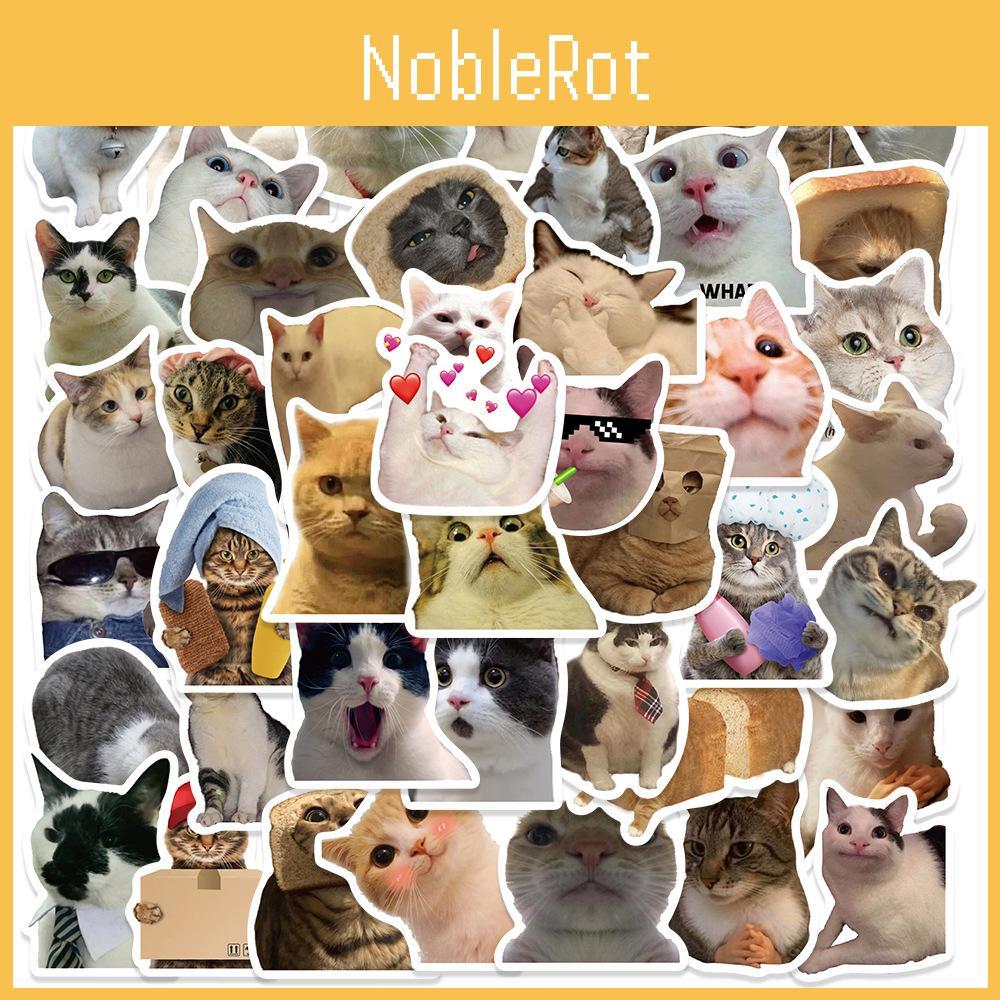 50 Cute Cartoon Cat Stickers For Scrapbooking Luggage Phone Cases Guitars And Skateboards