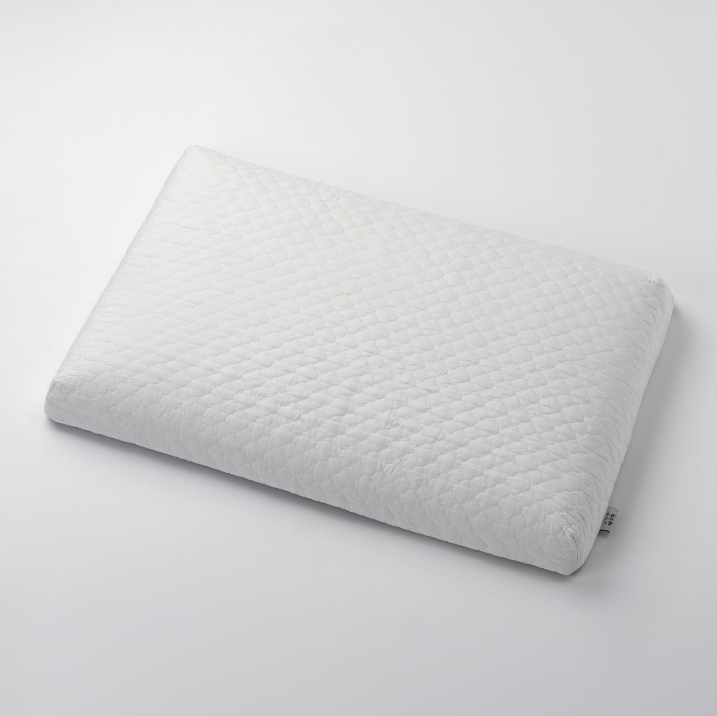 

Memory Foam Pillow x Ergonomic Design for Natural Sleeping Flat Shape for Easy Low Neck Side Washable Cover Included [Low-Rebound Posture] Turning, белый