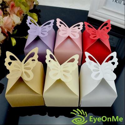 10pcs Butterfly Party Wedding Favor Gift Candy Bomboniere Boxes