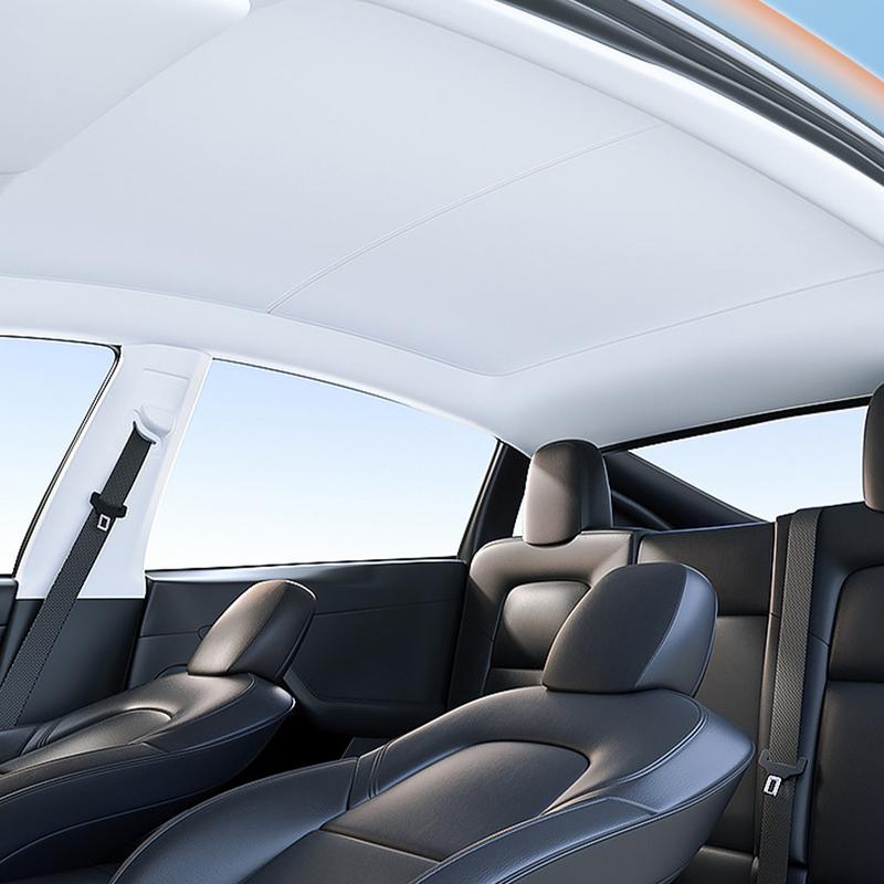 Auto Sunroof Sun Shade For Tesla Model 3/Y Quick Install Car Sunshade Heat Resistant Car Sun Visor Vehicle Accessories