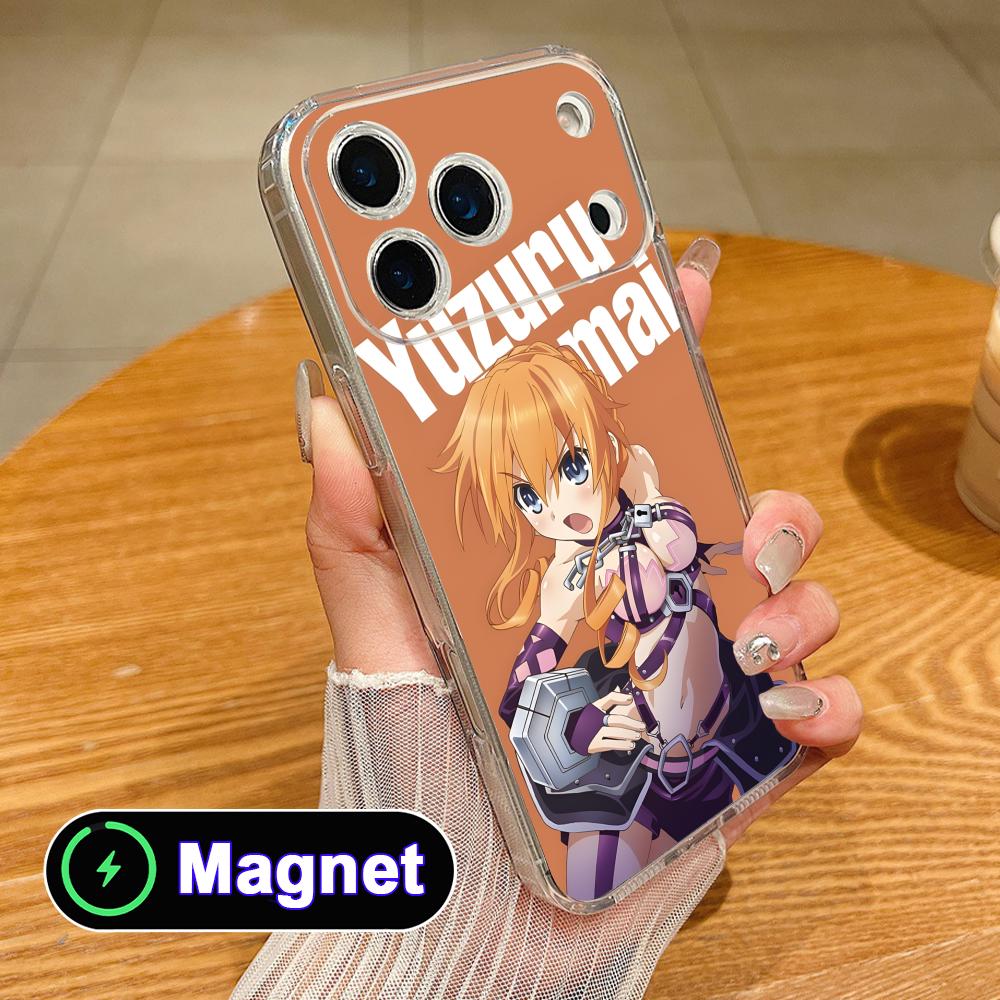 Date a Live Yamai Kaguya Clear Magsafe Mobile Phone Case for iPhone 17 16 15 14 13 12 11 Air Pro Max Plus Mini Colorful Cover