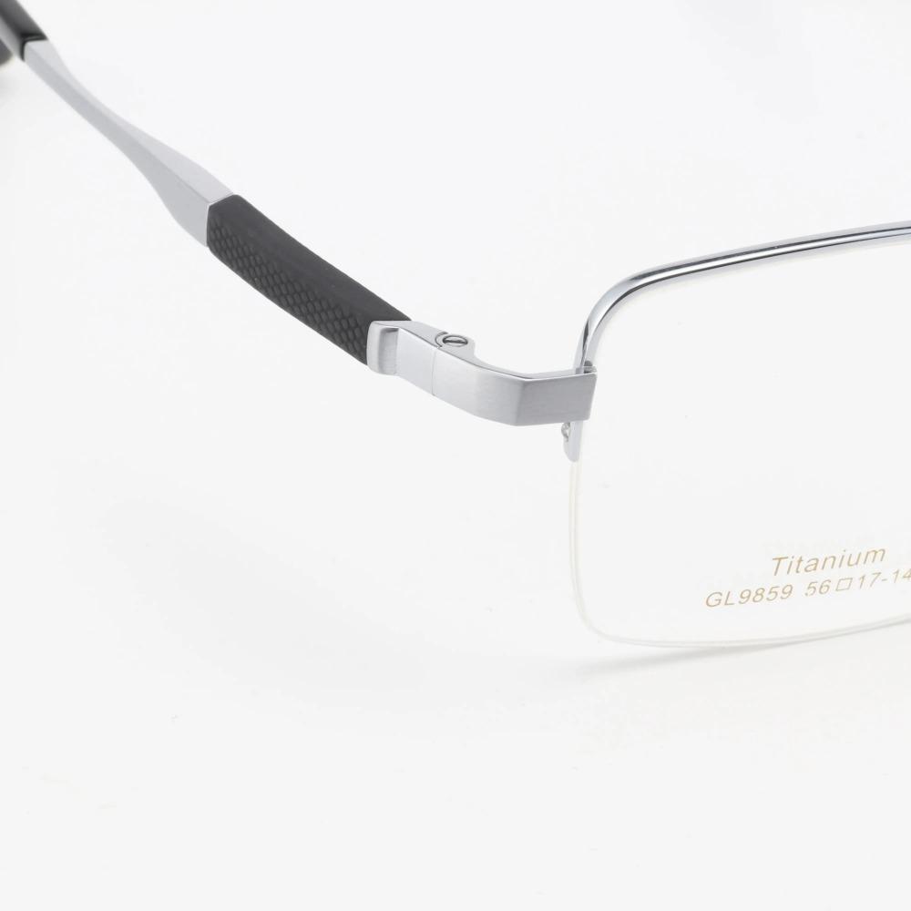Óculos Masculinos de Titânio Puro Óculos de Uso Diário para Escritório Lentes de Prescrição Progressivas Miopia Hipermetropia Óculos Antirreflexo
