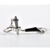 Creative Barista Coffee Tamper Keychain Coffee Machine Handle Moka Pitcher Keyring Portable Coffeeware Espresso Accessories Gift