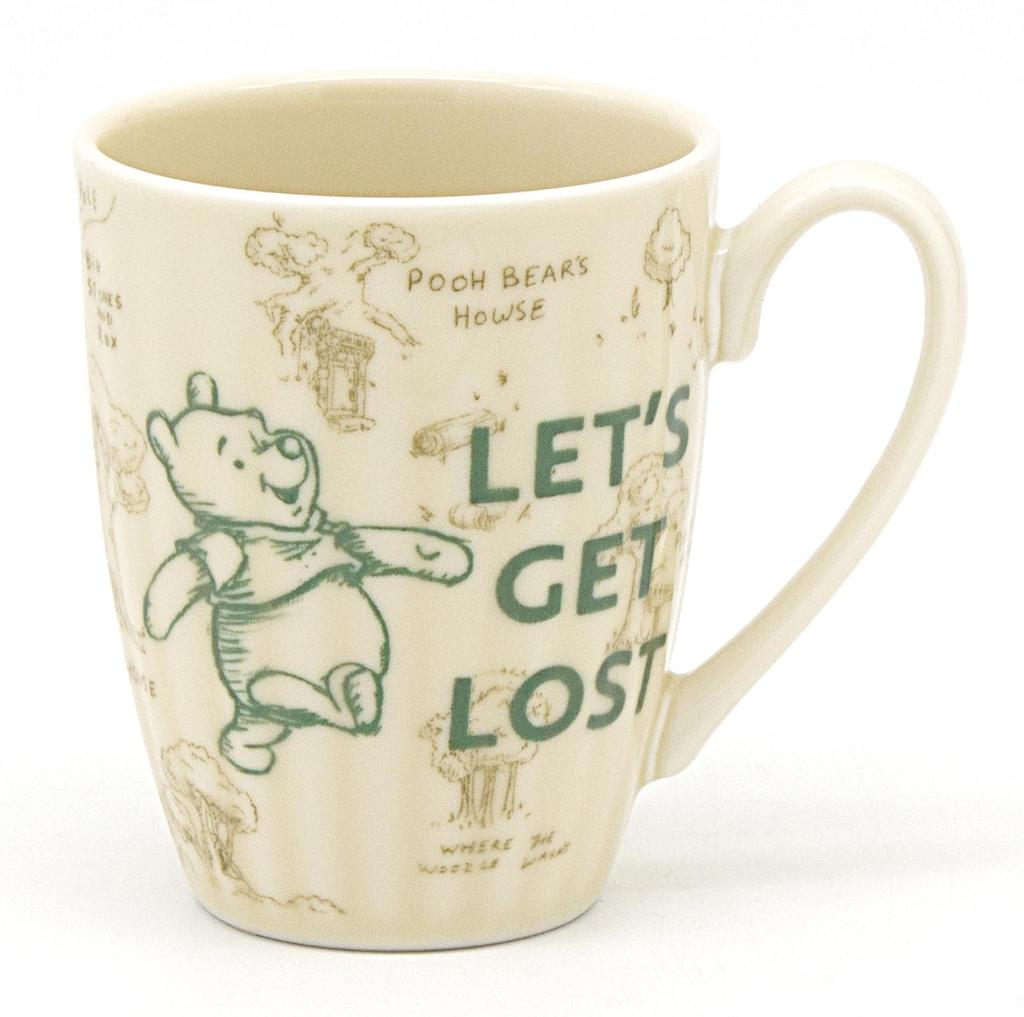 Disney Winnie the Pooh Mug, Approx. 280ml, Dishwasher and Microwave Safe, 100 Acre Picnic Tableware, Accessories, Made in Japan, 3534-11