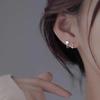 Heart Chain Earrings Hypoallergenic Jewelry for Women Elegant Romantic Gift Trendy Heart Design Party Accessories