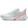 New LiNing Joyful 2.0 Cushioning Wear Resistant Rebound Low Top Running Shoes Women's White Blue ARST030-3