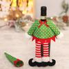 Nordic Style Christmas Wine Bottle Cover Decor - Handmade Nonwoven Fabric Elf Sleeve Party Hotel Restaurant