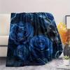 Rose Dragons  Print Flannel Blanket, High quality Comfortable for All Seasons, Home Decor, Warmth and Comfort