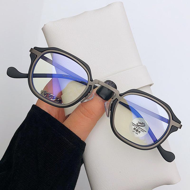 Blue Light Computer Glasses Men  Metal Round Frame Myopia Glasses Women Vintage Optical Nearsighted Eyeglasses 0 To -600