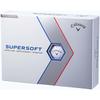 Bolas de Golfe Callaway Supersoft 23 Pacote com 12 Estrutura de 2 Peças Branco