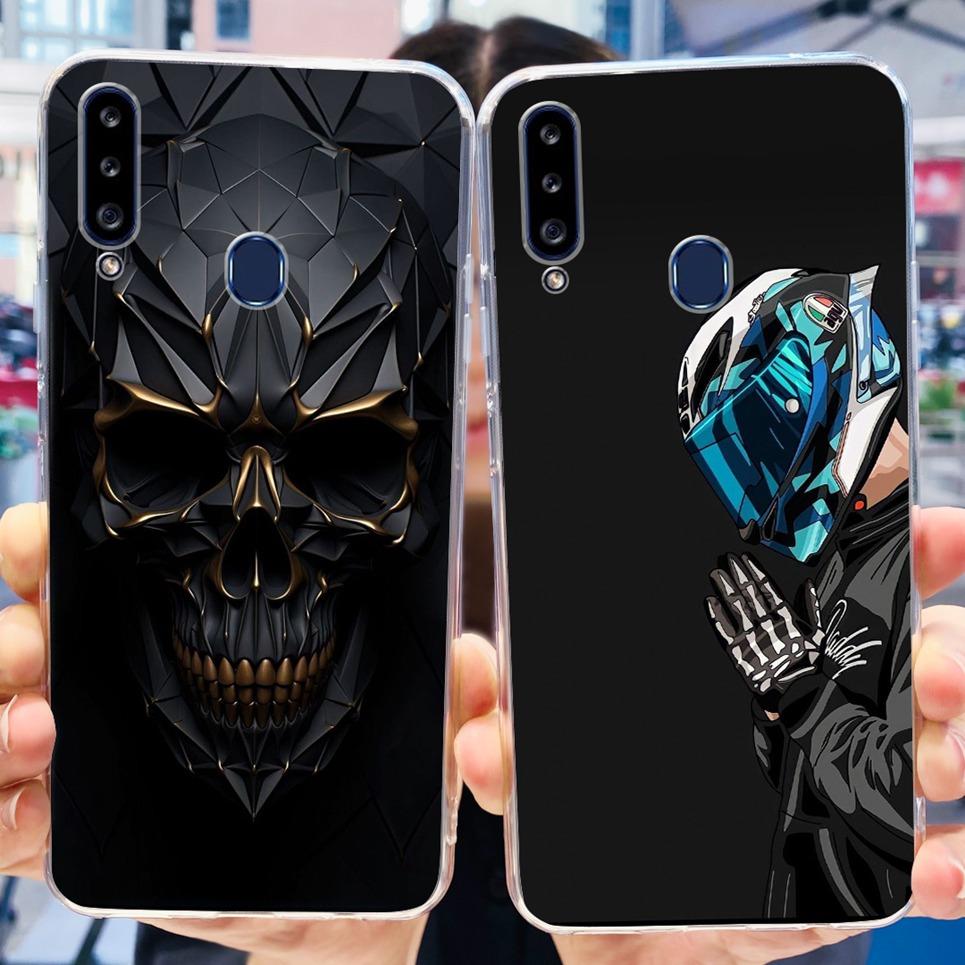 For Samsung Galaxy A20s A20 A20e Case Back Cover Cartoon Cool Style Animals Girly Soft TPU Silicone Bumper A202F A205F A207F