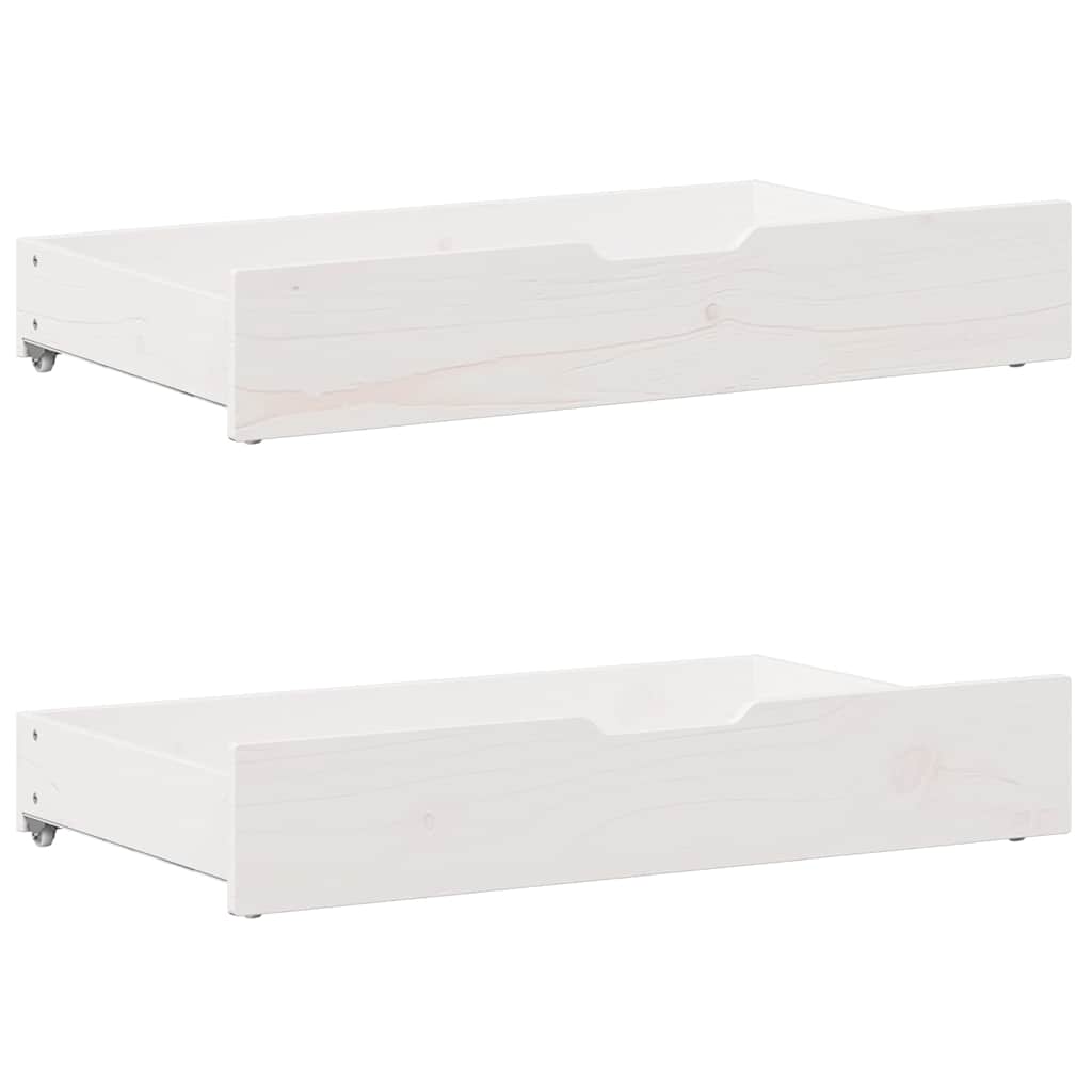 Solid Wood Bed without Mattress White 200x200 cm Pine Wood